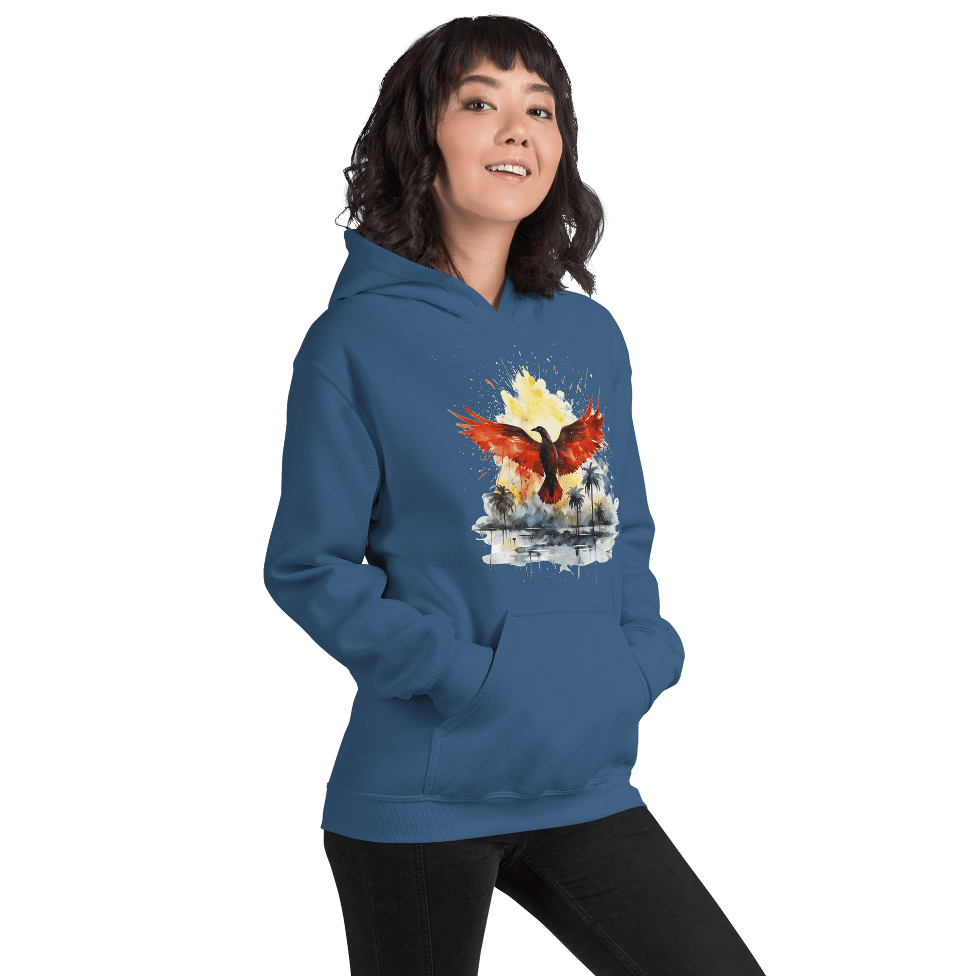 Unisex Heavy Blend Kapuzenpullover "Firebird" - Artexio