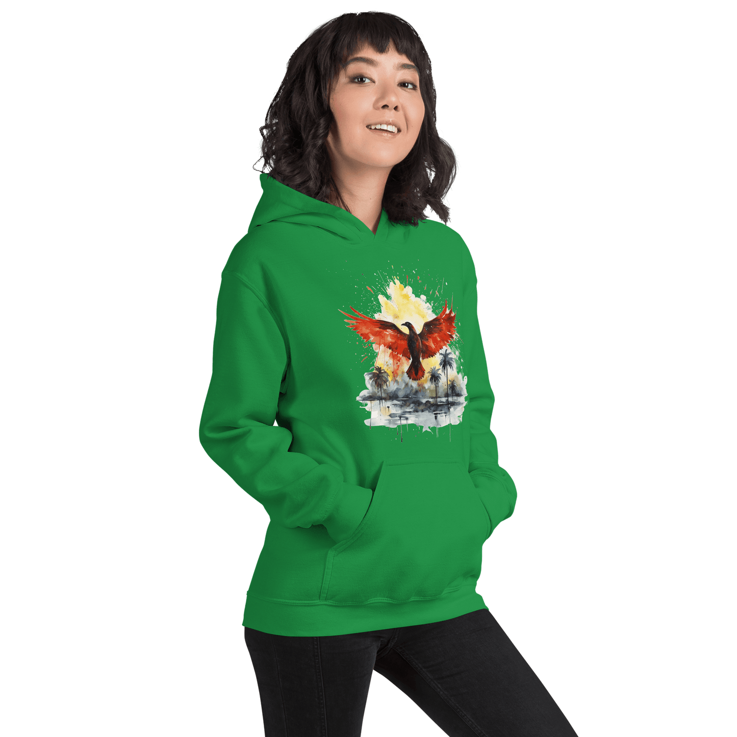 Unisex Heavy Blend Kapuzenpullover "Firebird" - Artexio