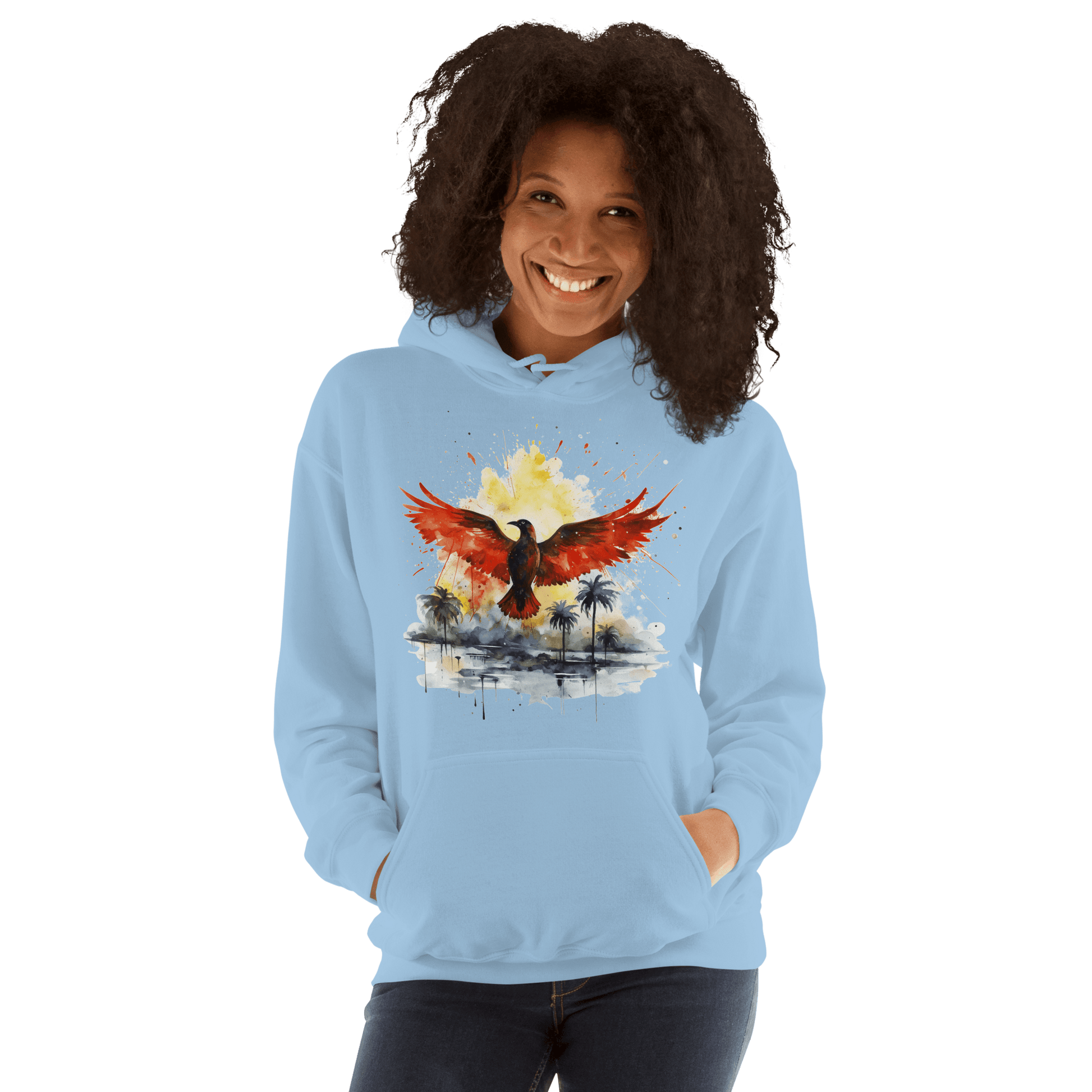 Unisex Heavy Blend Kapuzenpullover "Firebird" - Artexio