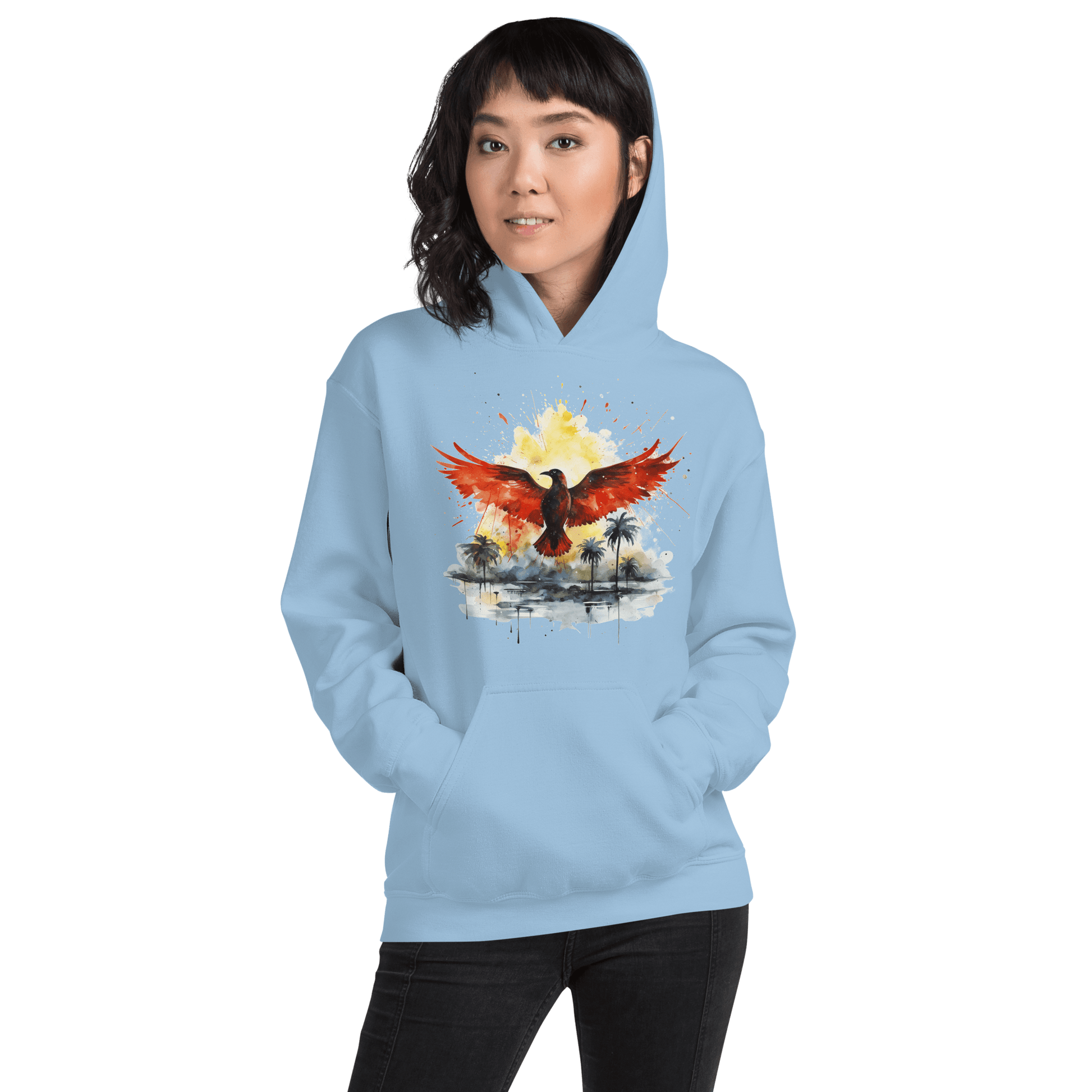 Unisex Heavy Blend Kapuzenpullover "Firebird" - Artexio