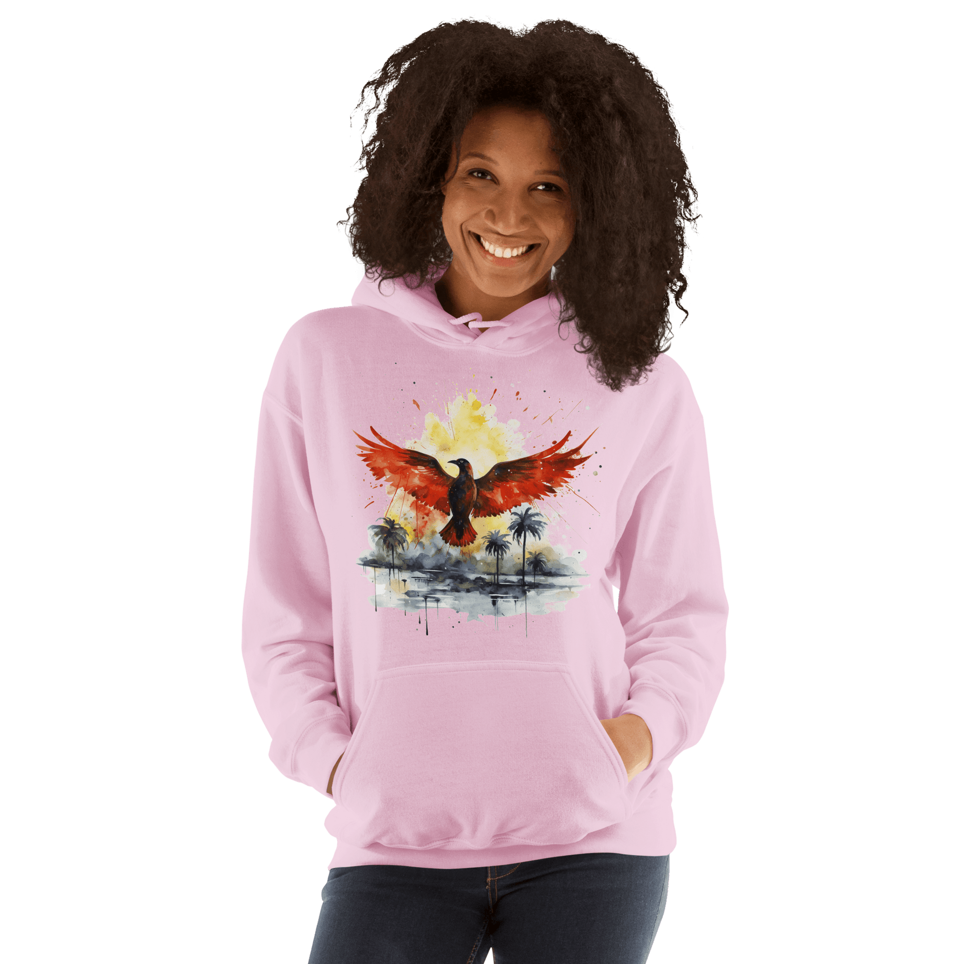 Unisex Heavy Blend Kapuzenpullover "Firebird" - Artexio