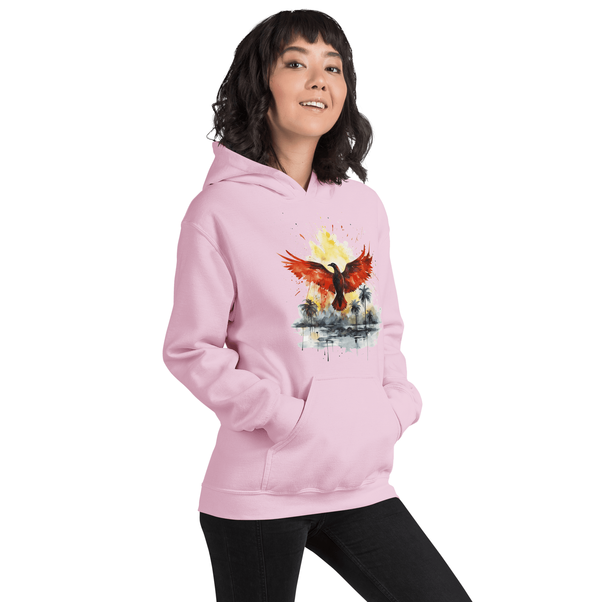 Unisex Heavy Blend Kapuzenpullover "Firebird" - Artexio