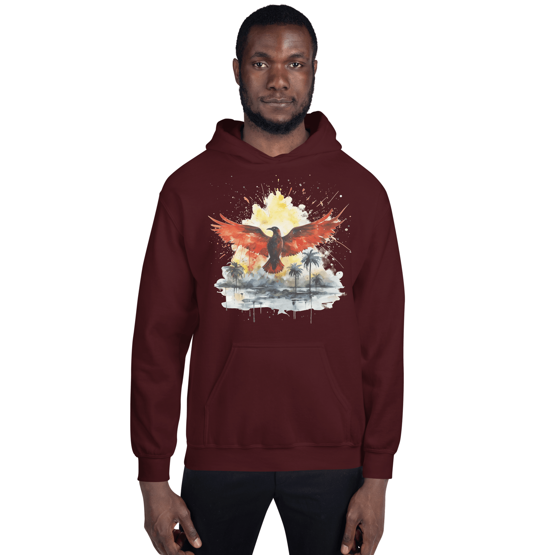 Unisex Heavy Blend Kapuzenpullover "Firebird" - Artexio