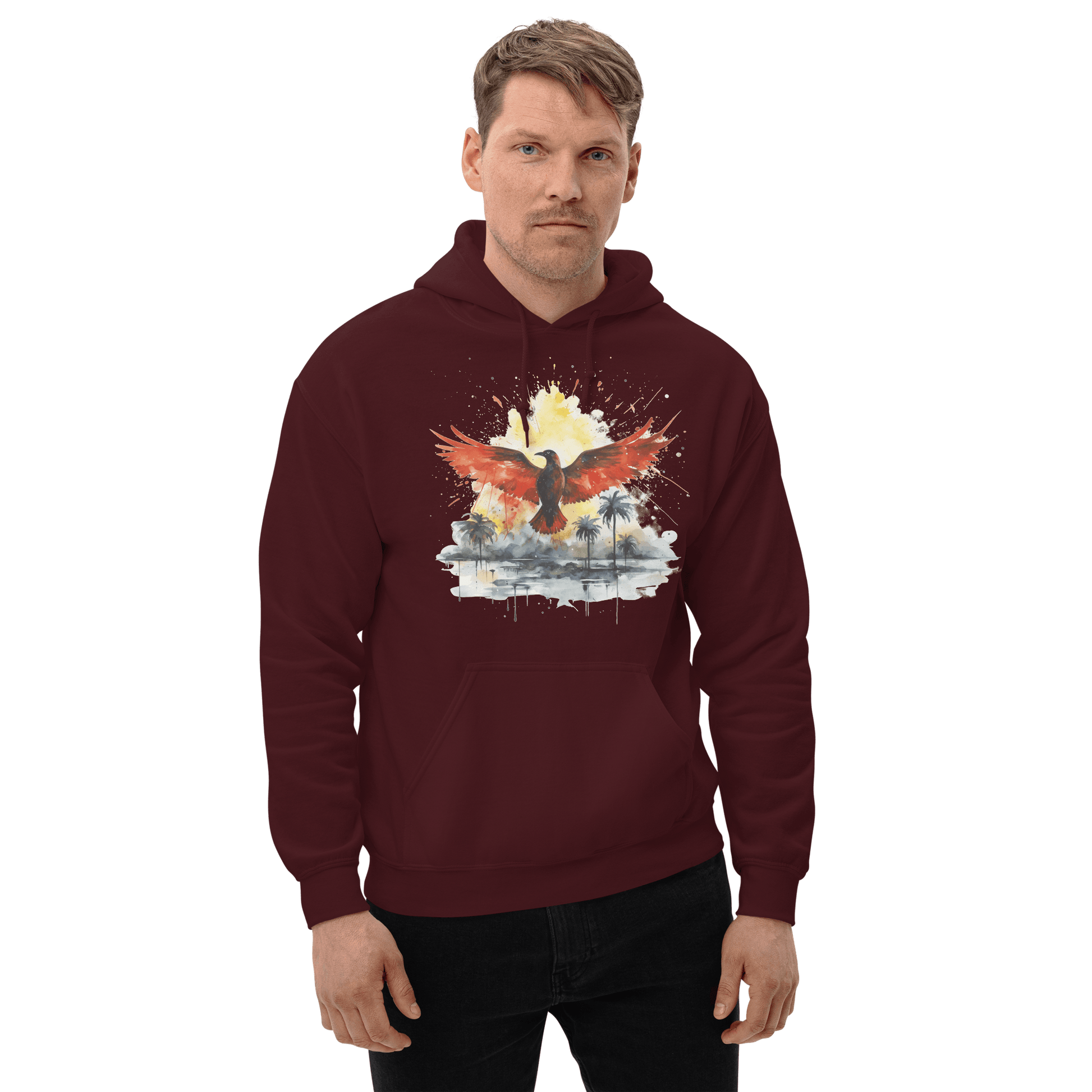 Unisex Heavy Blend Kapuzenpullover "Firebird" - Artexio