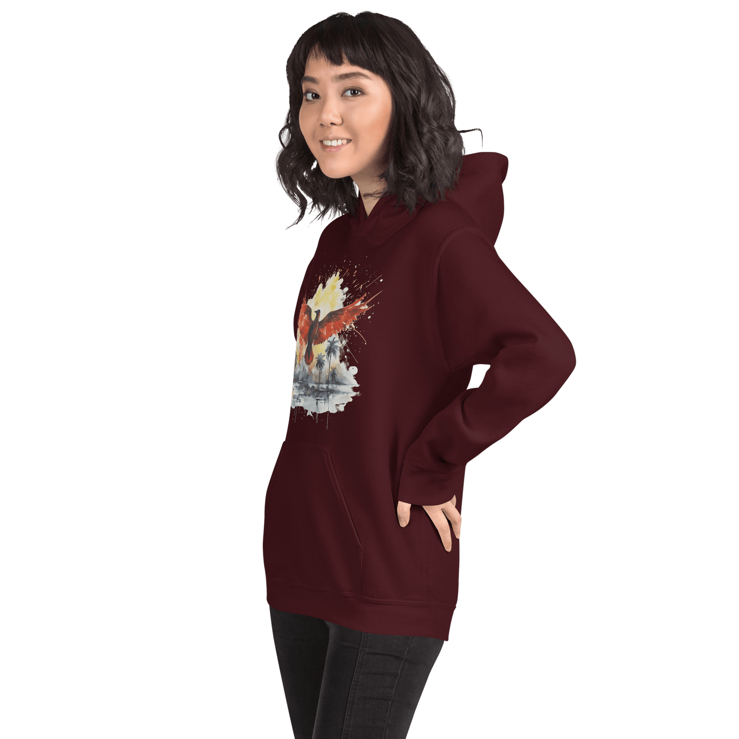 Unisex Heavy Blend Kapuzenpullover "Firebird" - Artexio