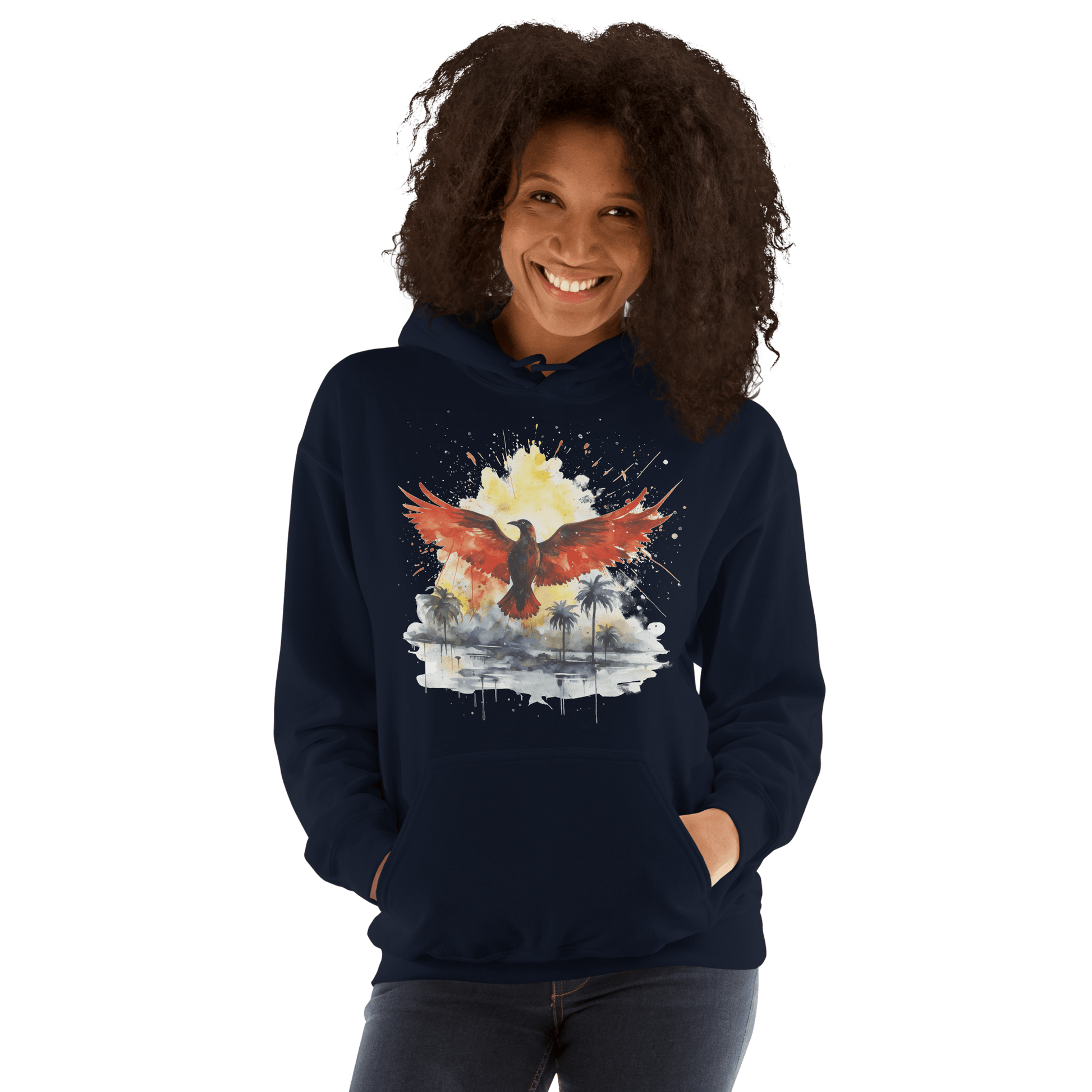 Unisex Heavy Blend Kapuzenpullover "Firebird" - Artexio