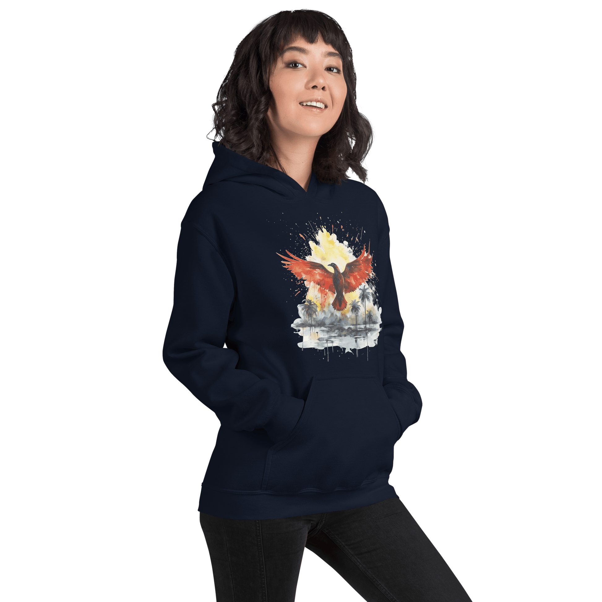 Unisex Heavy Blend Kapuzenpullover "Firebird" - Artexio