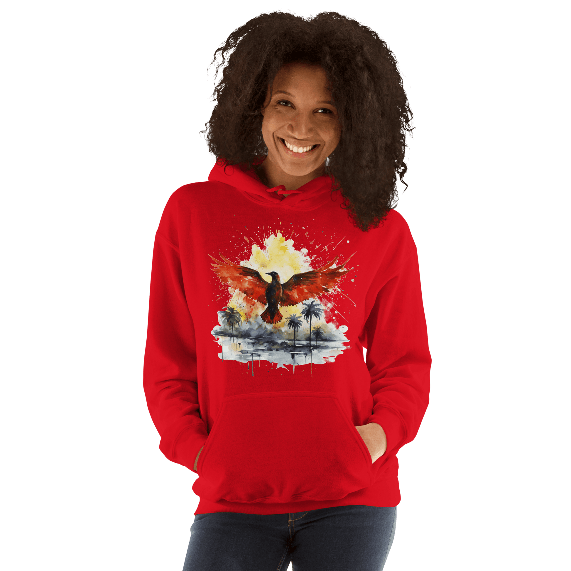 Unisex Heavy Blend Kapuzenpullover "Firebird" - Artexio