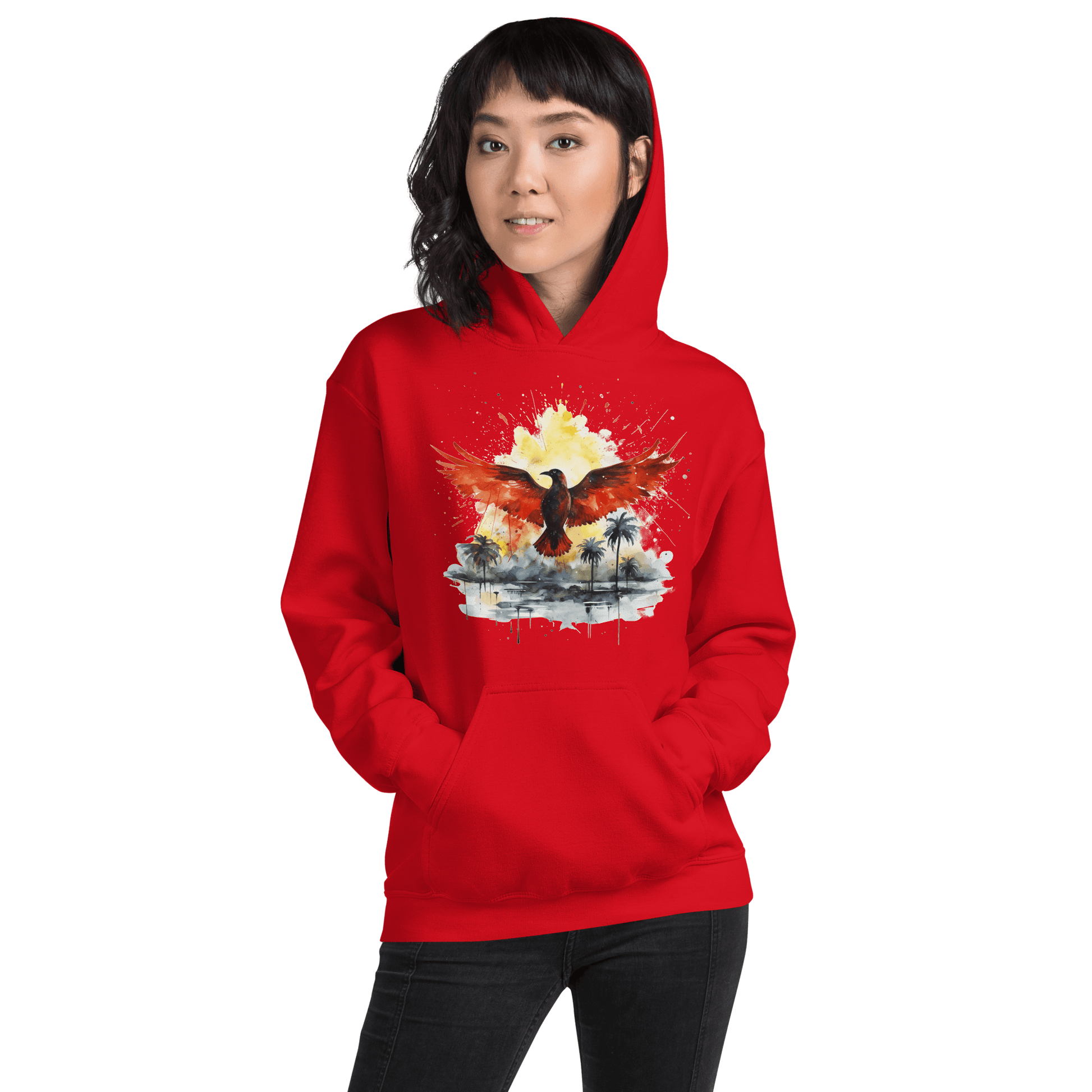 Unisex Heavy Blend Kapuzenpullover "Firebird" - Artexio