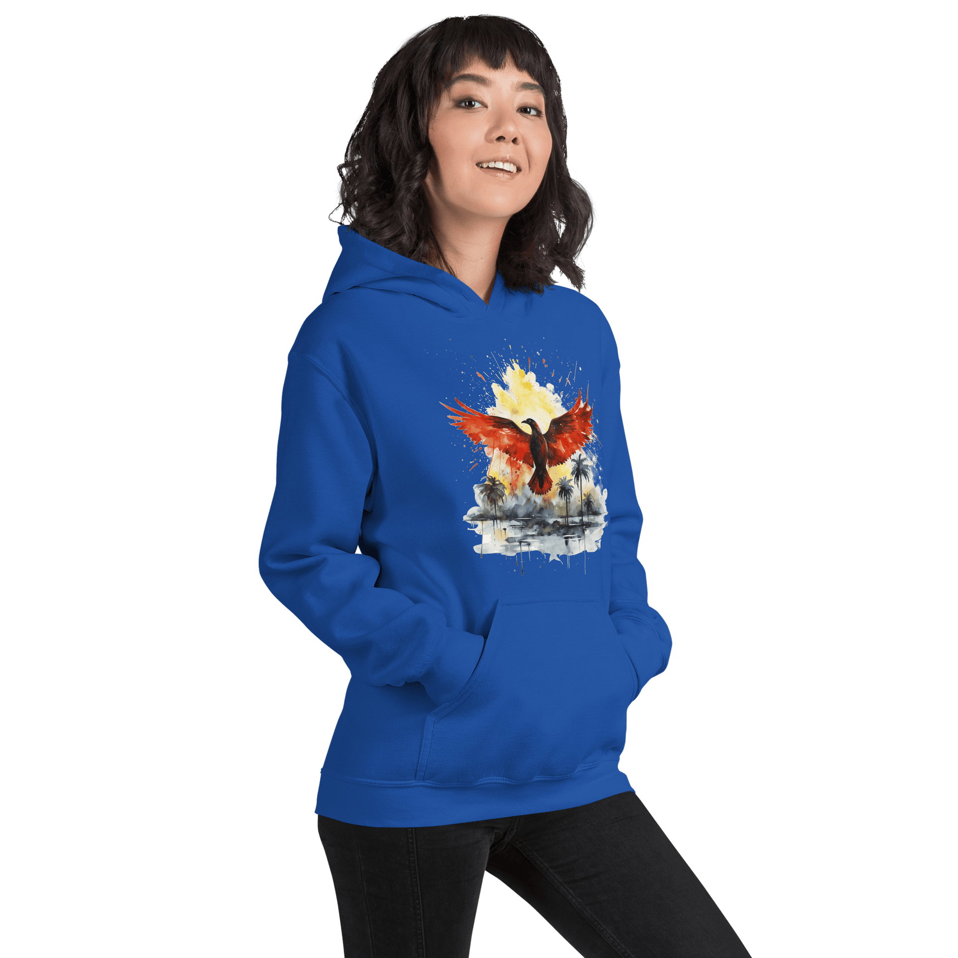 Unisex Heavy Blend Kapuzenpullover "Firebird" - Artexio