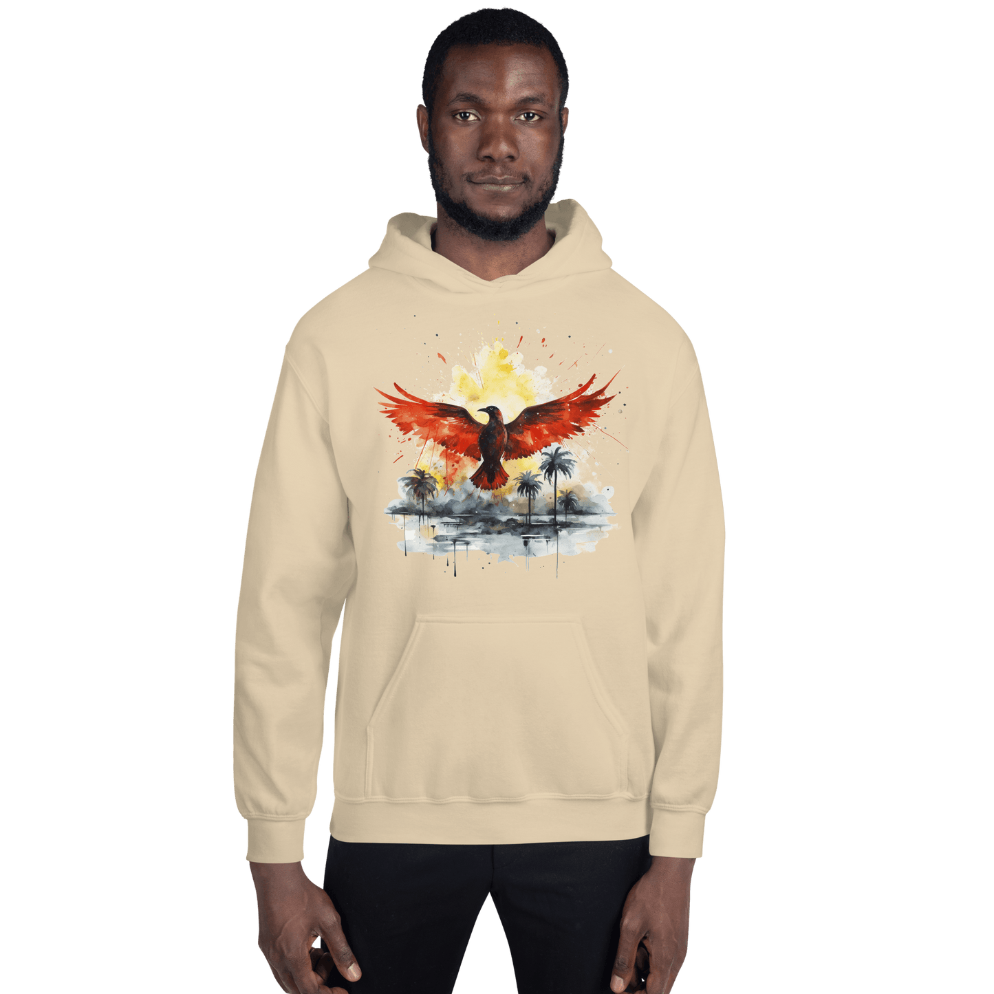 Unisex Heavy Blend Kapuzenpullover "Firebird" - Artexio