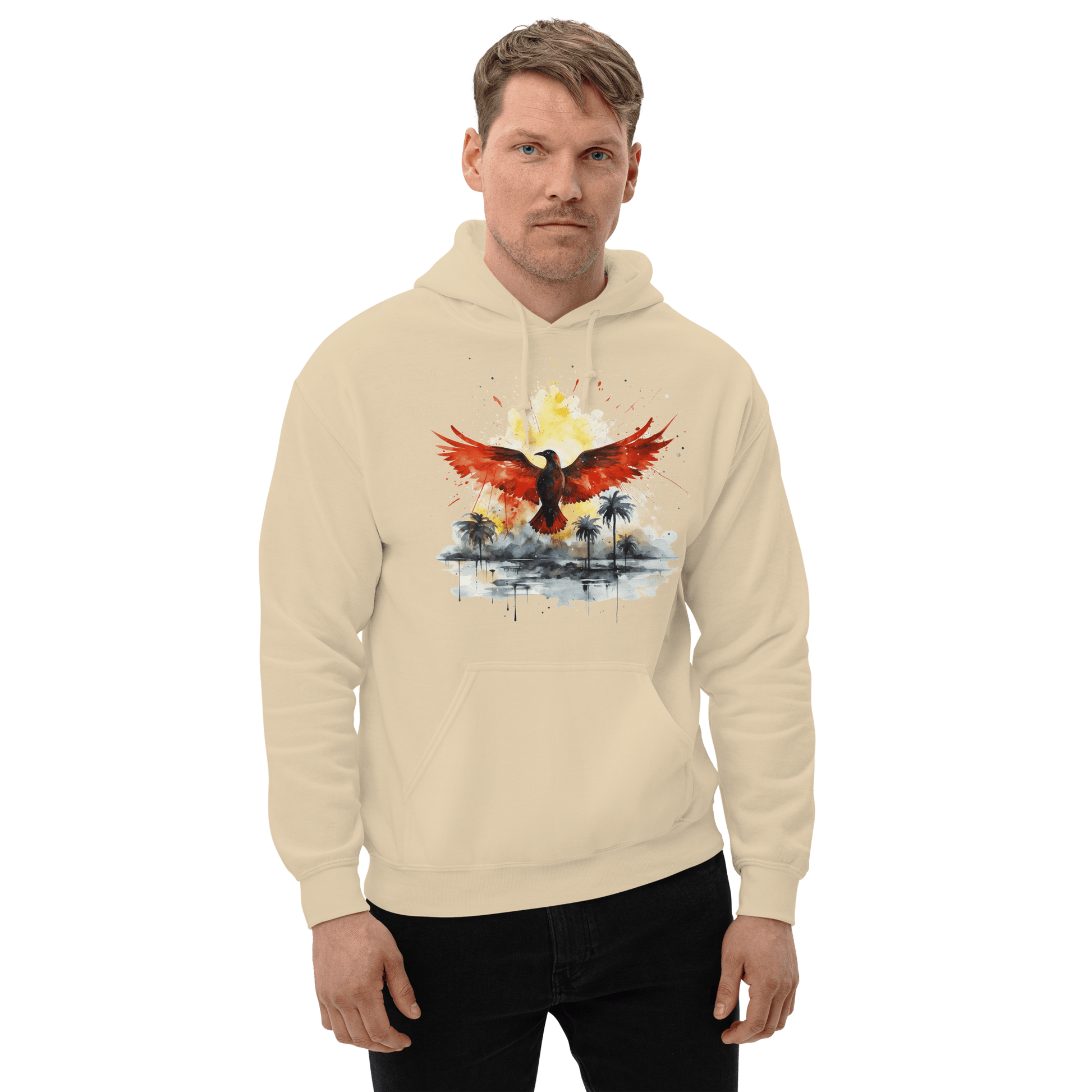 Unisex Heavy Blend Kapuzenpullover "Firebird" - Artexio