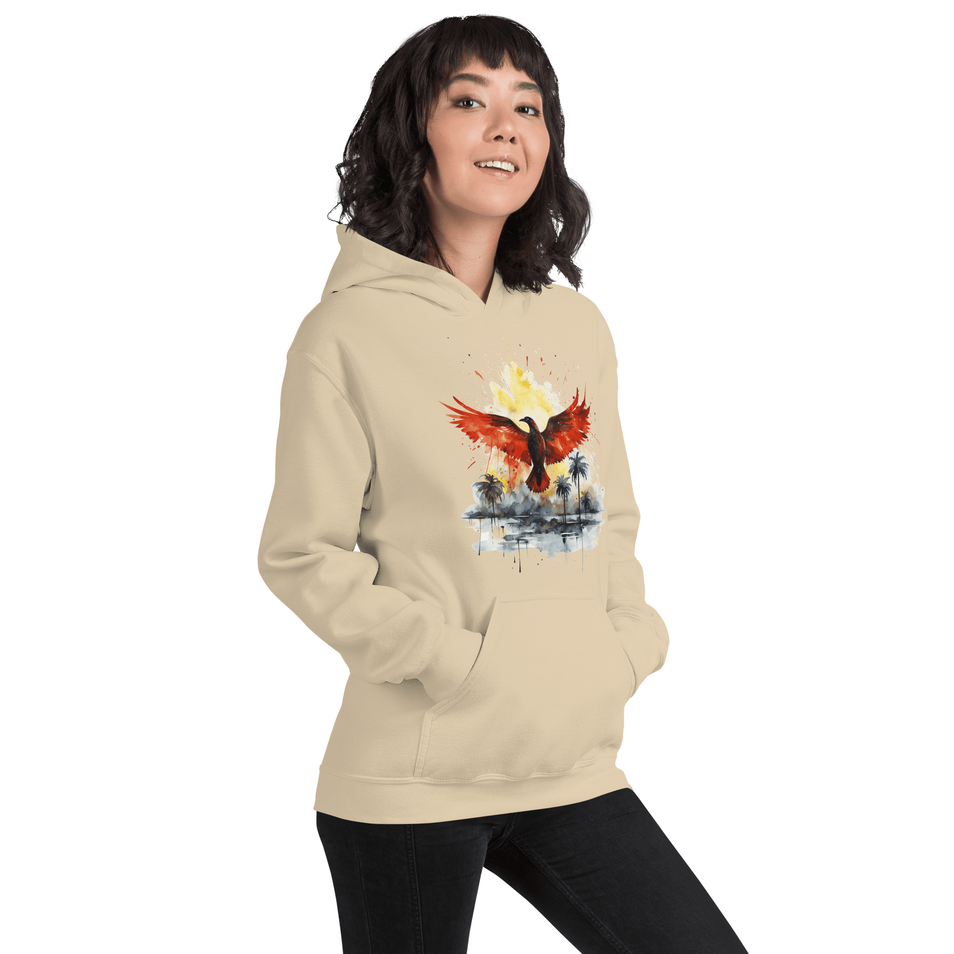 Unisex Heavy Blend Kapuzenpullover "Firebird" - Artexio