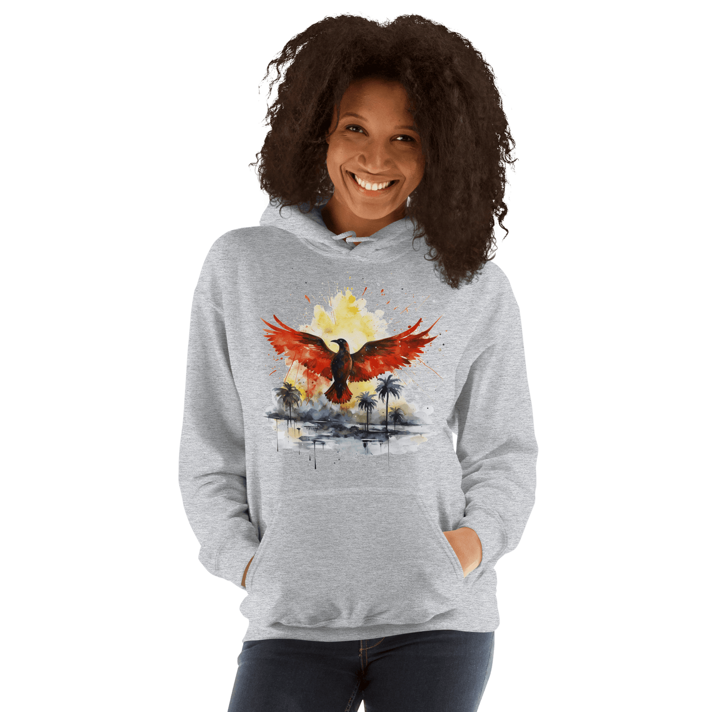 Unisex Heavy Blend Kapuzenpullover "Firebird" - Artexio