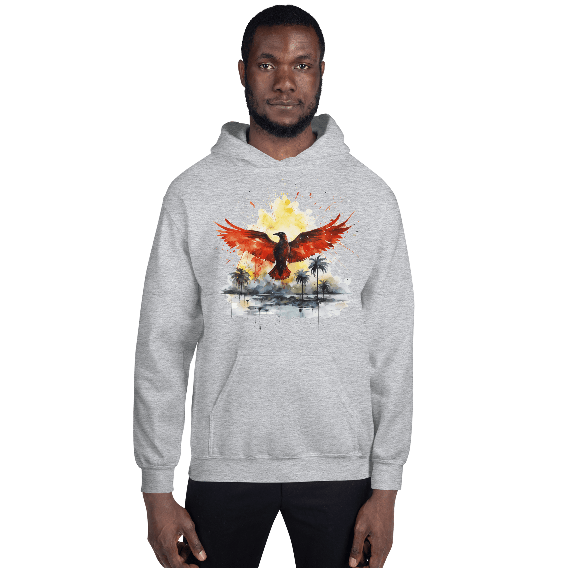 Unisex Heavy Blend Kapuzenpullover "Firebird" - Artexio