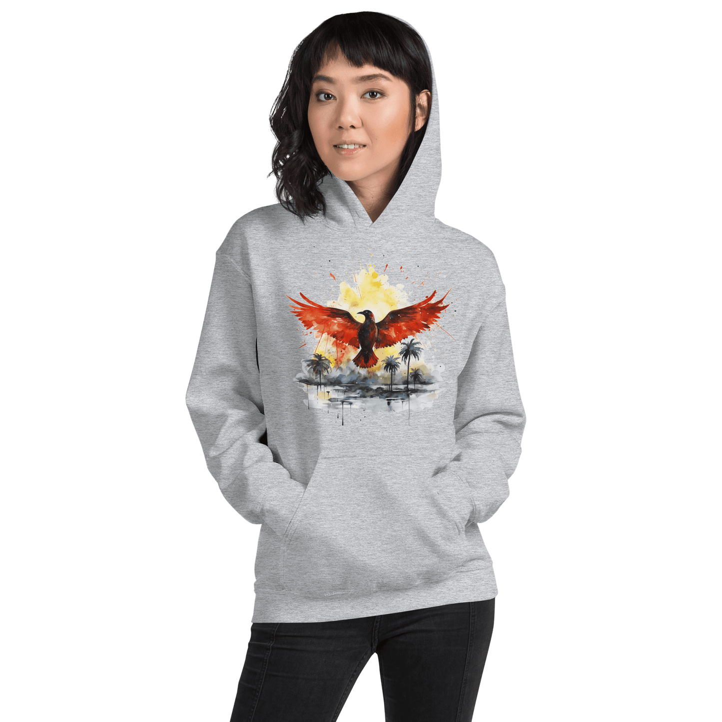 Unisex Heavy Blend Kapuzenpullover "Firebird" - Artexio