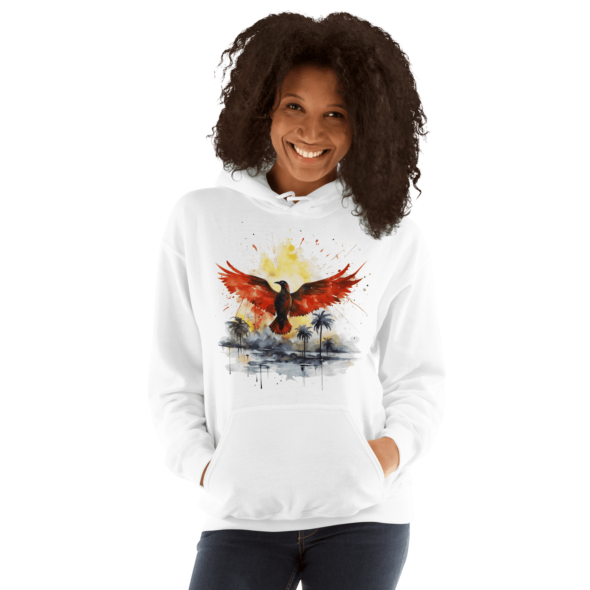 Unisex Heavy Blend Kapuzenpullover "Firebird" - Artexio