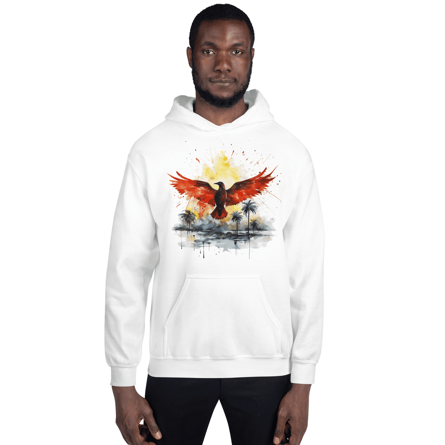 Unisex Heavy Blend Kapuzenpullover "Firebird" - Artexio