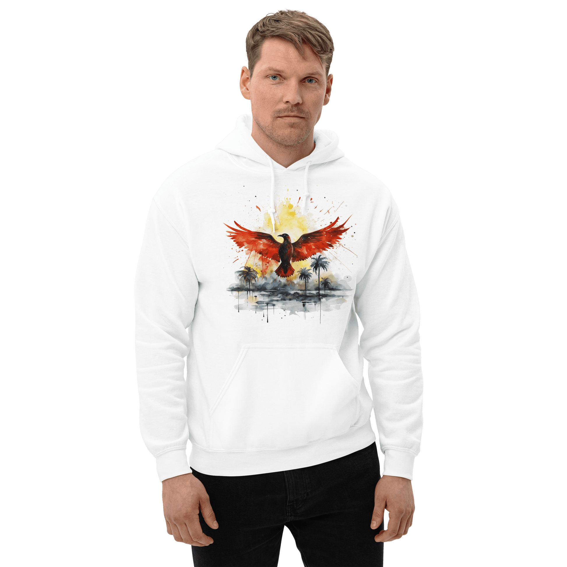 Unisex Heavy Blend Kapuzenpullover "Firebird" - Artexio