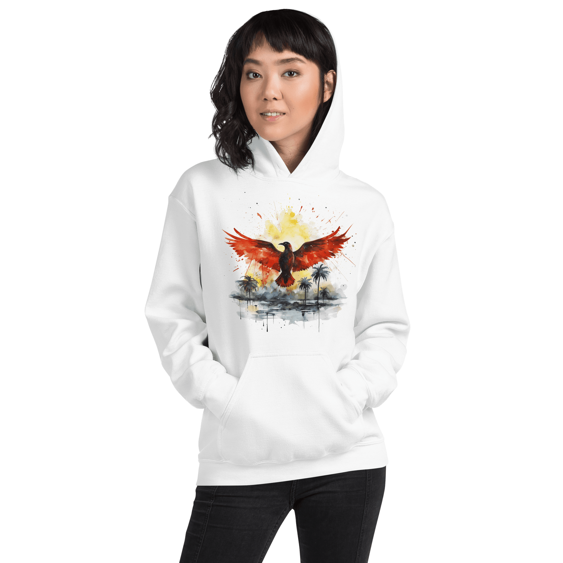 Unisex Heavy Blend Kapuzenpullover "Firebird" - Artexio