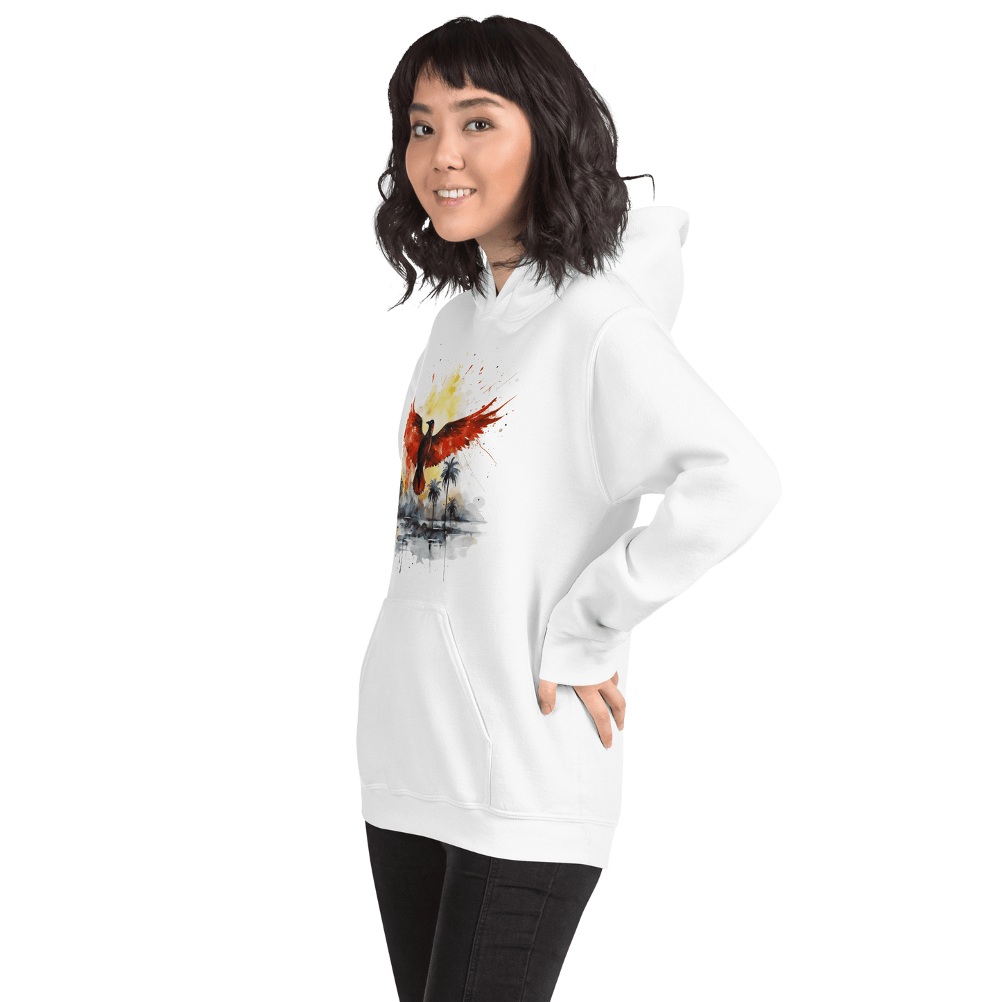 Unisex Heavy Blend Kapuzenpullover "Firebird" - Artexio