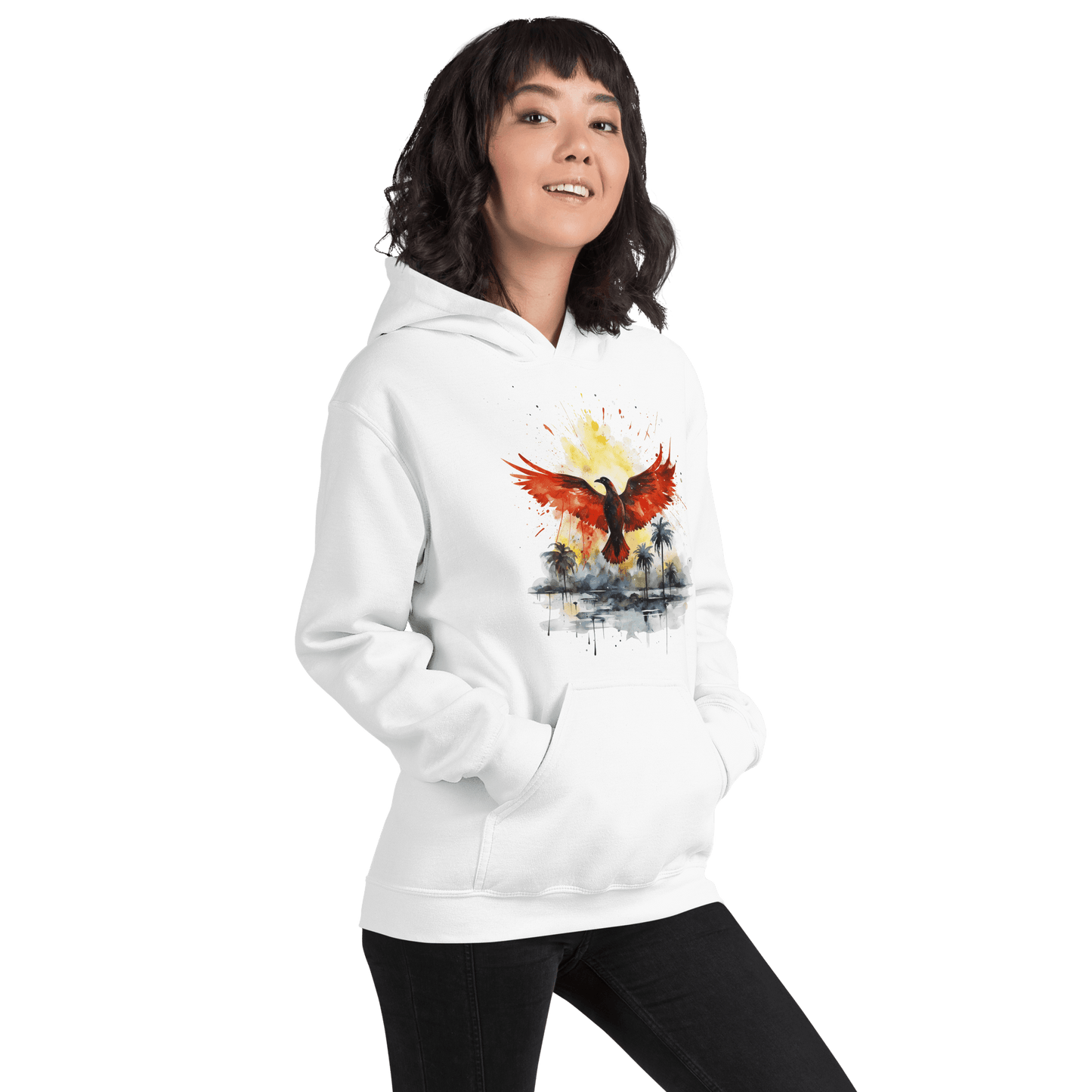 Unisex Heavy Blend Kapuzenpullover "Firebird" - Artexio