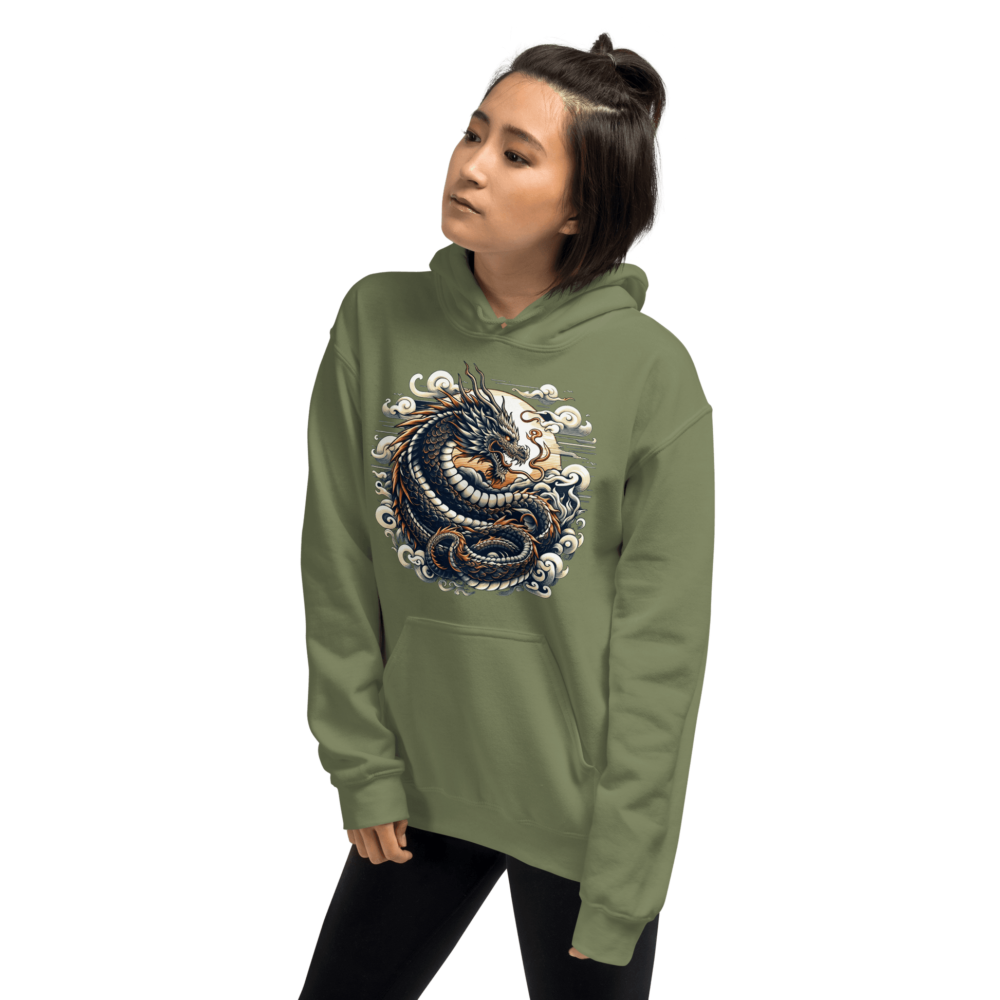 Unisex Heavy Blend Kapuzenpullover "Drache" - Artexio