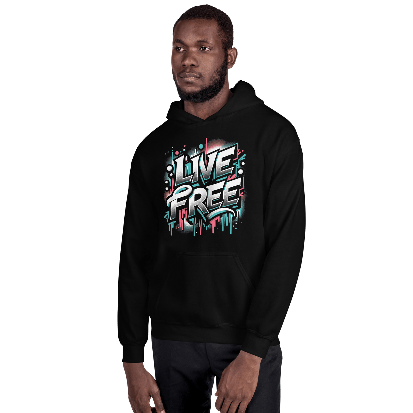 Unisex Heavy Blend Kapuzenpullover "Live Free" - Artexio