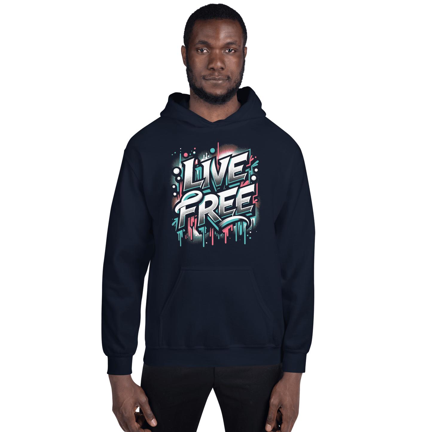 Unisex Heavy Blend Kapuzenpullover "Live Free" - Artexio