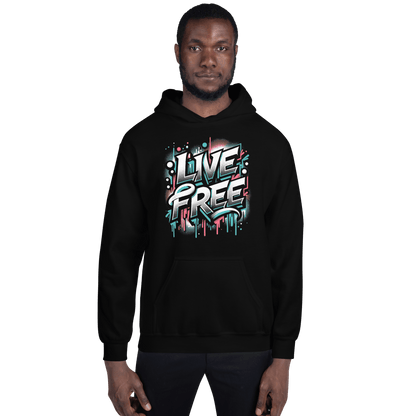 Unisex Heavy Blend Kapuzenpullover "Live Free" - Artexio