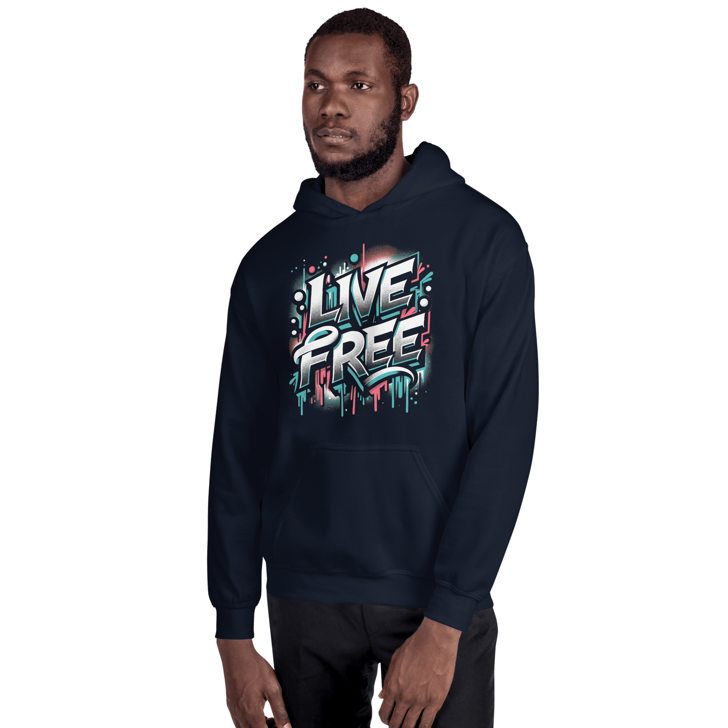 Unisex Heavy Blend Kapuzenpullover "Live Free" - Artexio