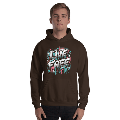 Unisex Heavy Blend Kapuzenpullover "Live Free" - Artexio