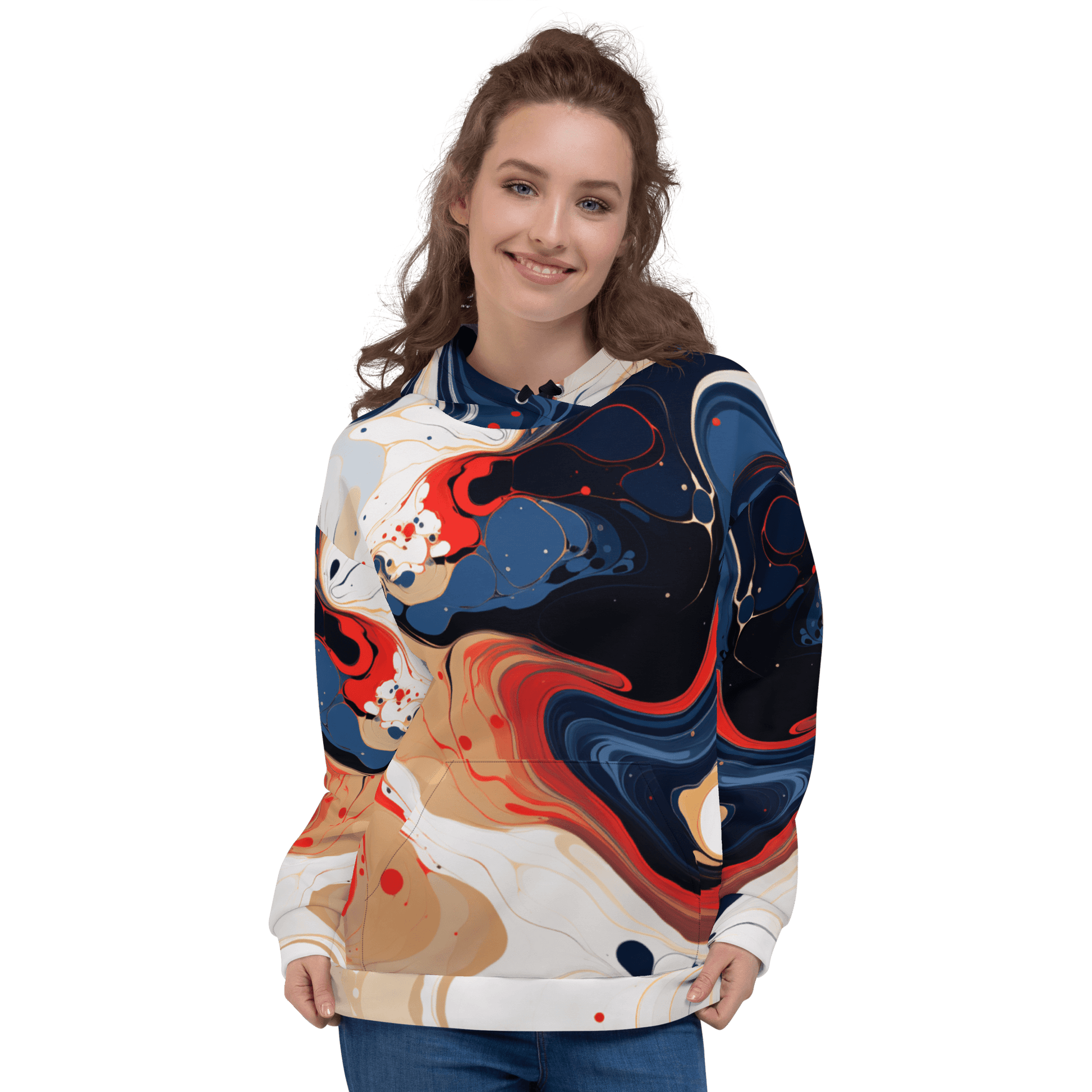 Unisex Kapuzenpullover "Color Swirl" - Artexio