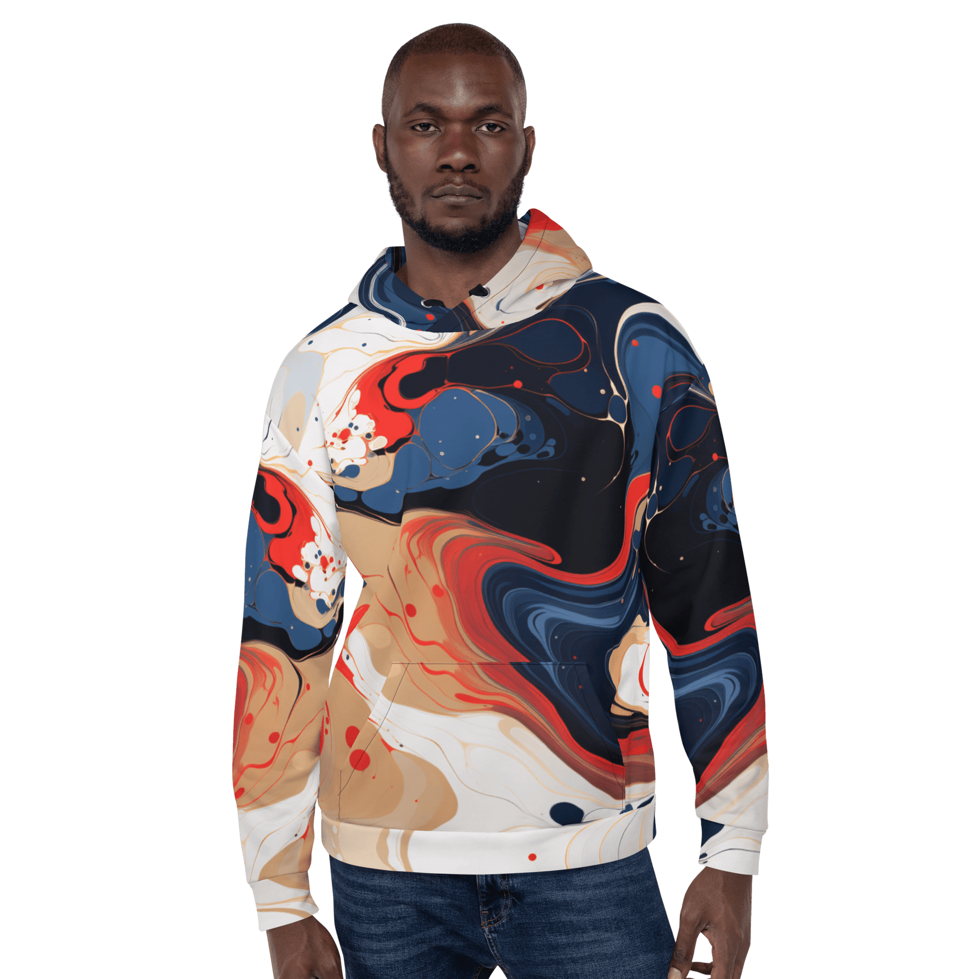 Unisex Kapuzenpullover "Color Swirl" - Artexio