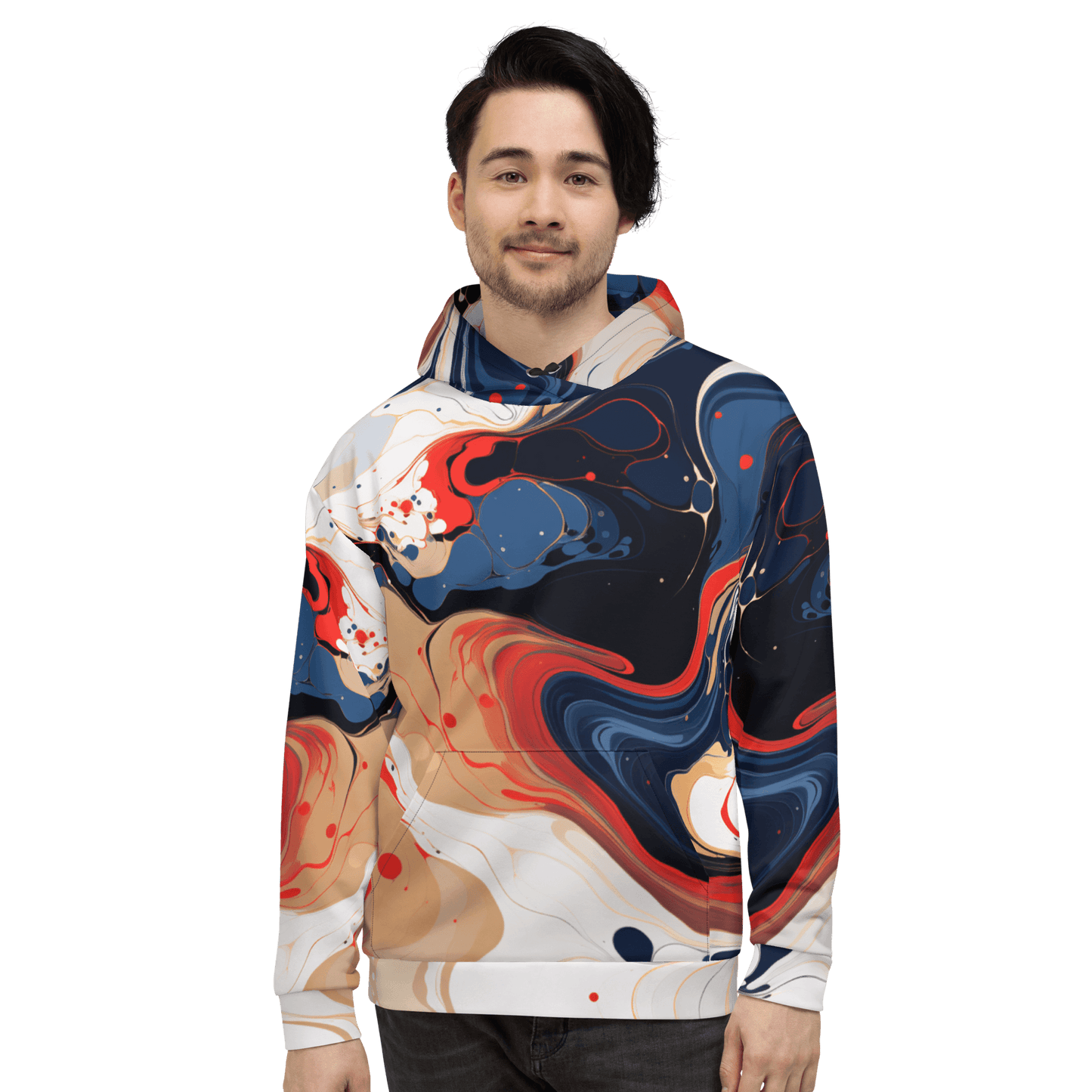 Unisex Kapuzenpullover "Color Swirl" - Artexio