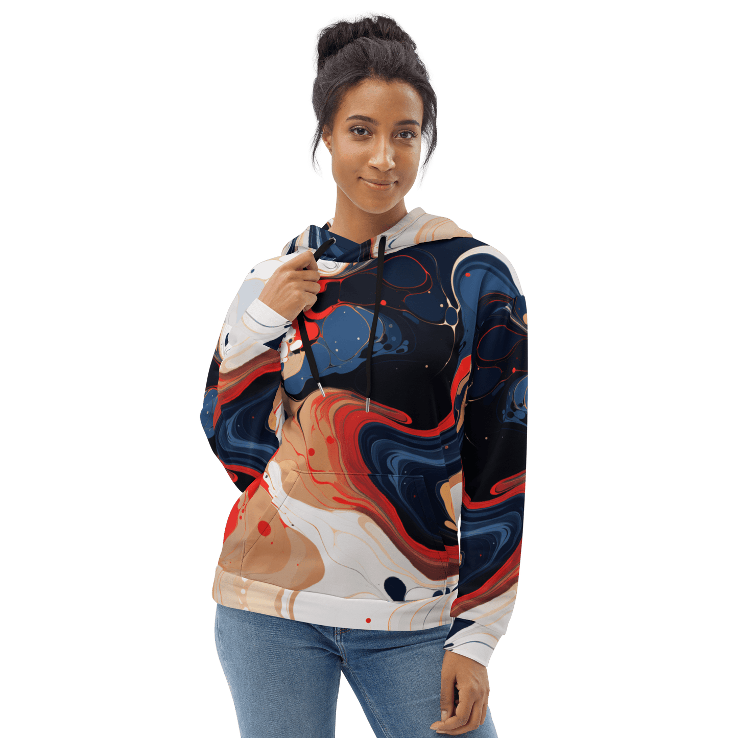 Unisex Kapuzenpullover "Color Swirl" - Artexio