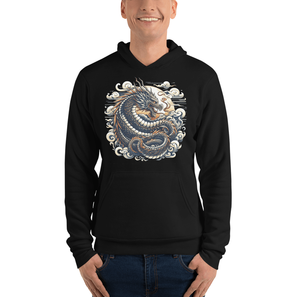 Unisex Kapuzenpullover "Drache" - Artexio