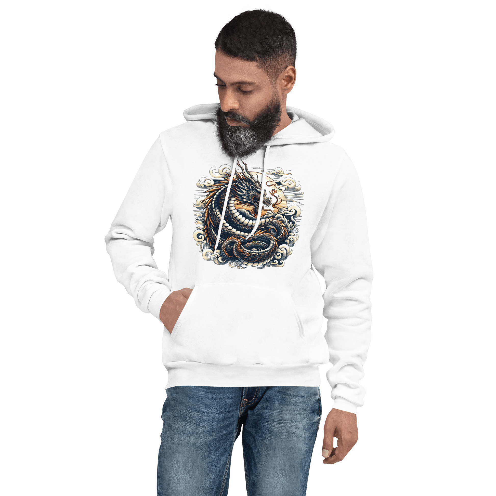 Unisex Kapuzenpullover "Drache" - Artexio