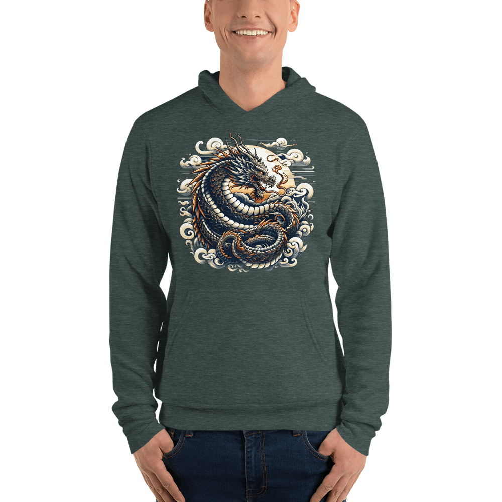 Unisex Kapuzenpullover "Drache" - Artexio