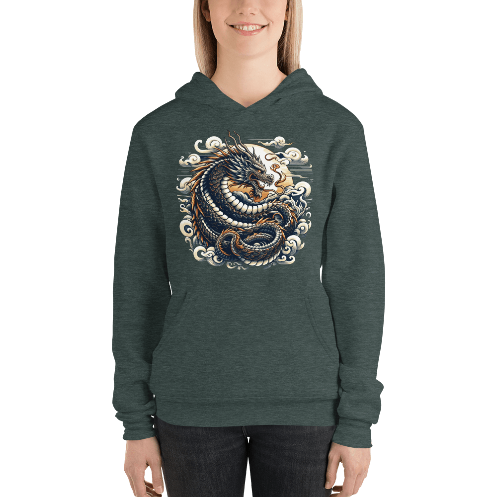 Unisex Kapuzenpullover "Drache" - Artexio