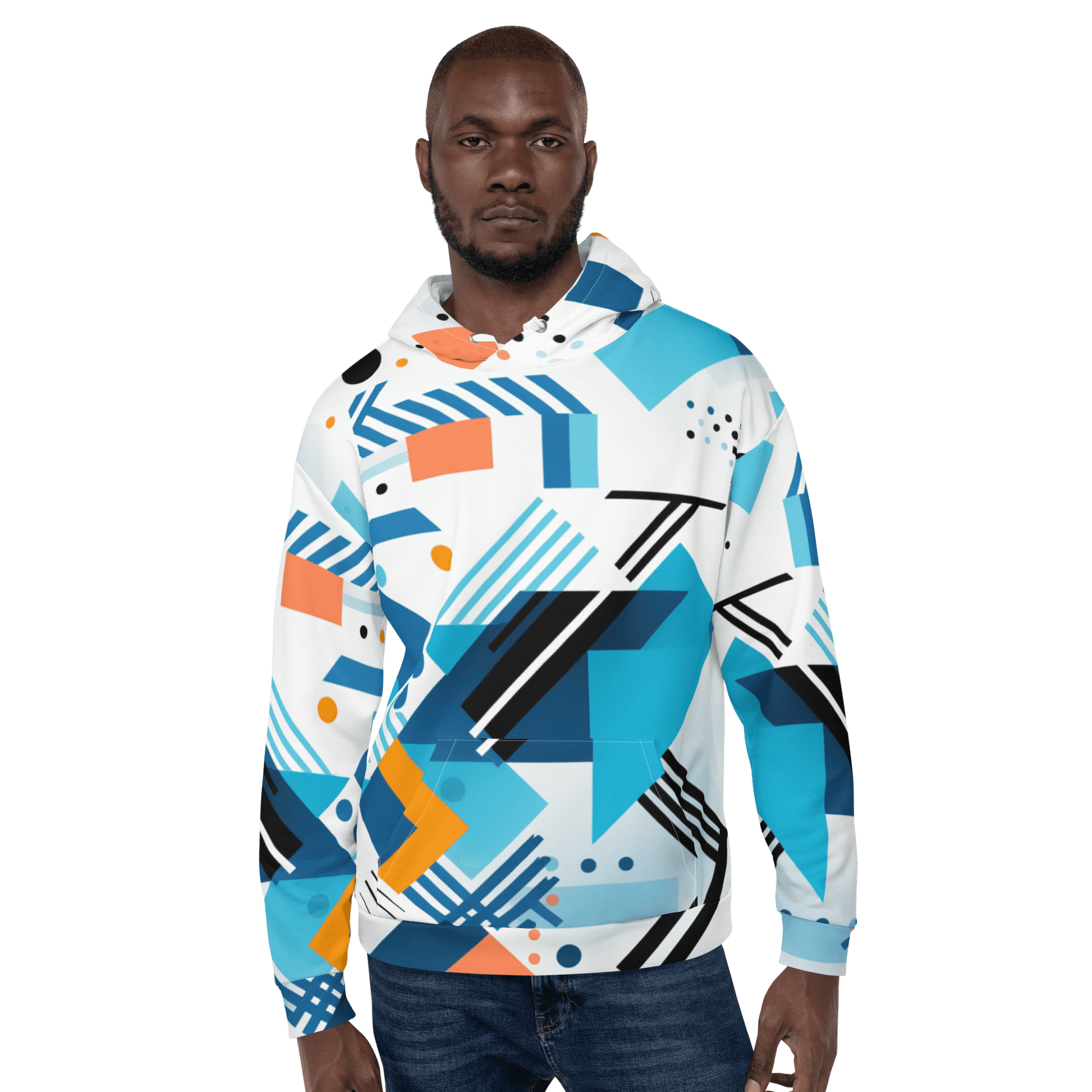 Unisex Kapuzenpullover "Geometric Harmony" - Artexio