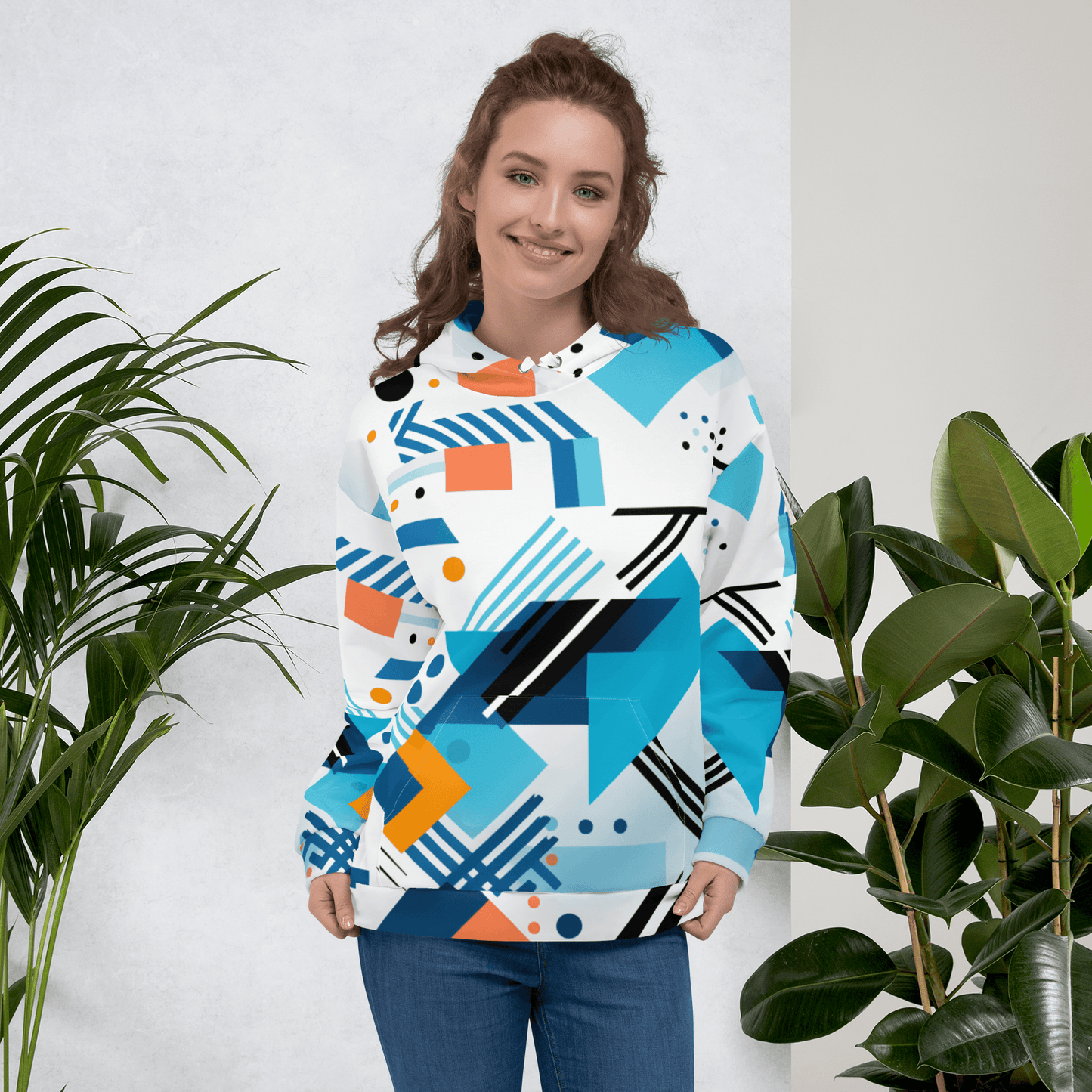 Unisex Kapuzenpullover "Geometric Harmony" - Artexio