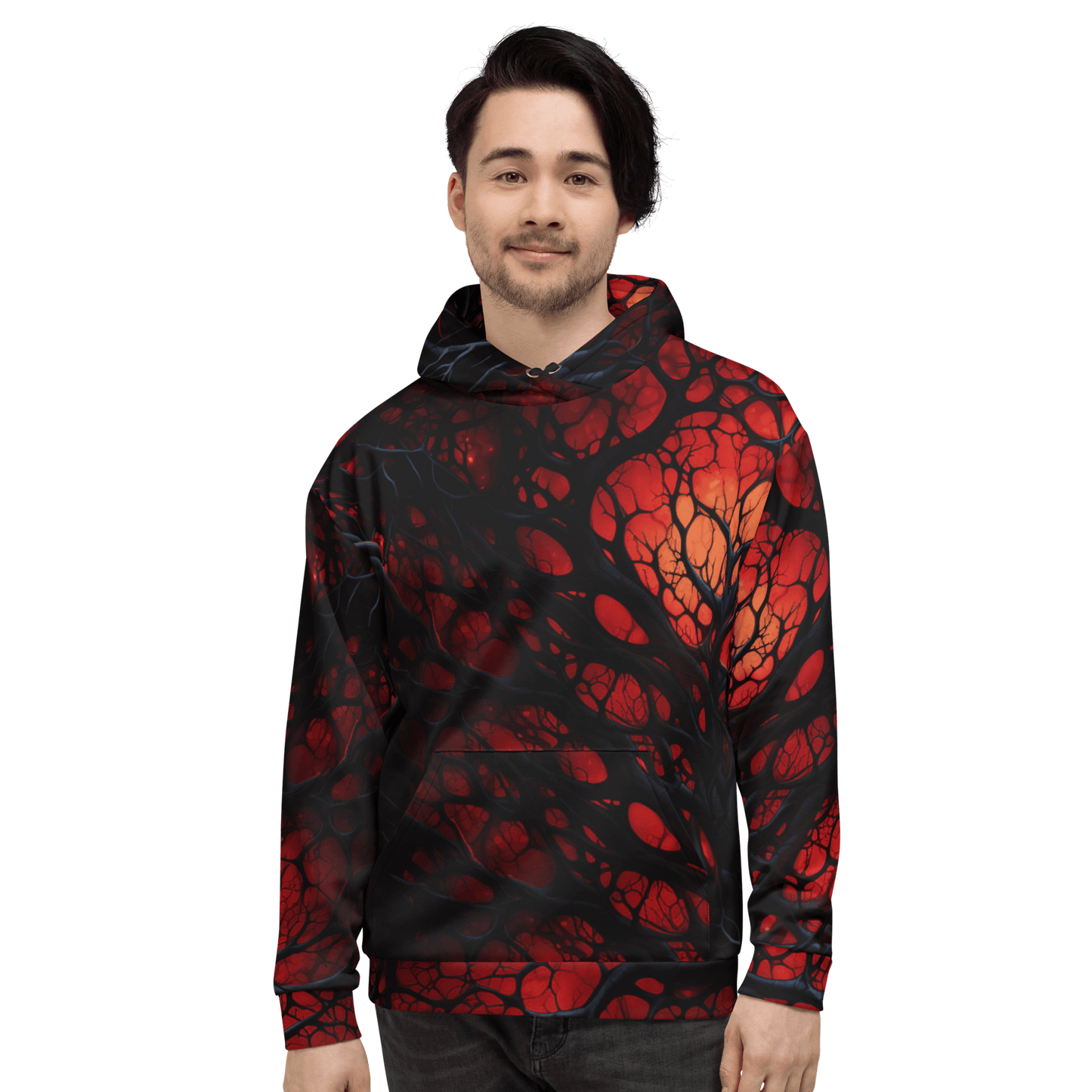 Unisex Kapuzenpullover "Inferno of Shadows" - Artexio