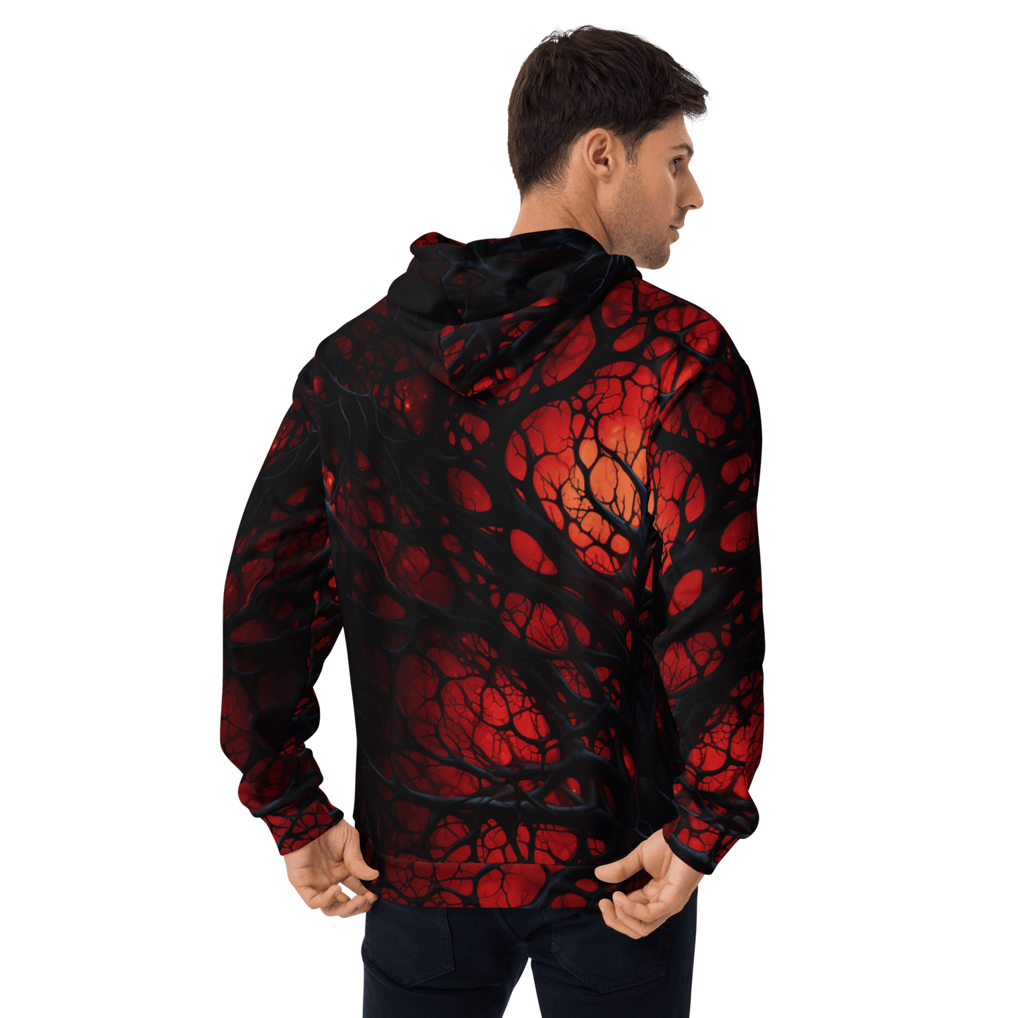 Unisex Kapuzenpullover "Inferno of Shadows" - Artexio