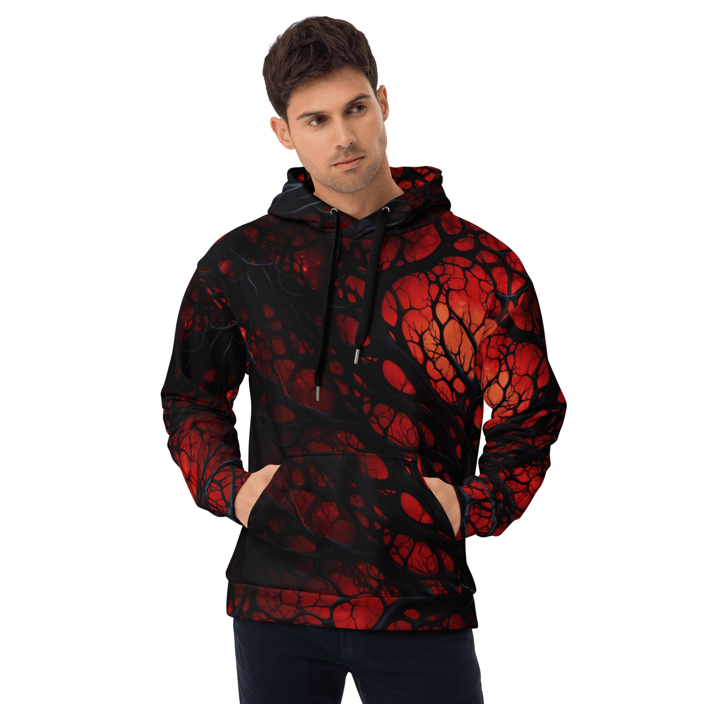 Unisex Kapuzenpullover "Inferno of Shadows" - Artexio