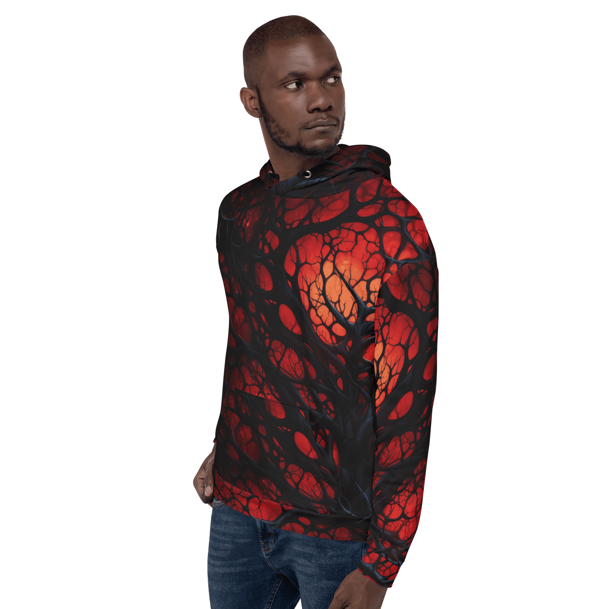 Unisex Kapuzenpullover "Inferno of Shadows" - Artexio