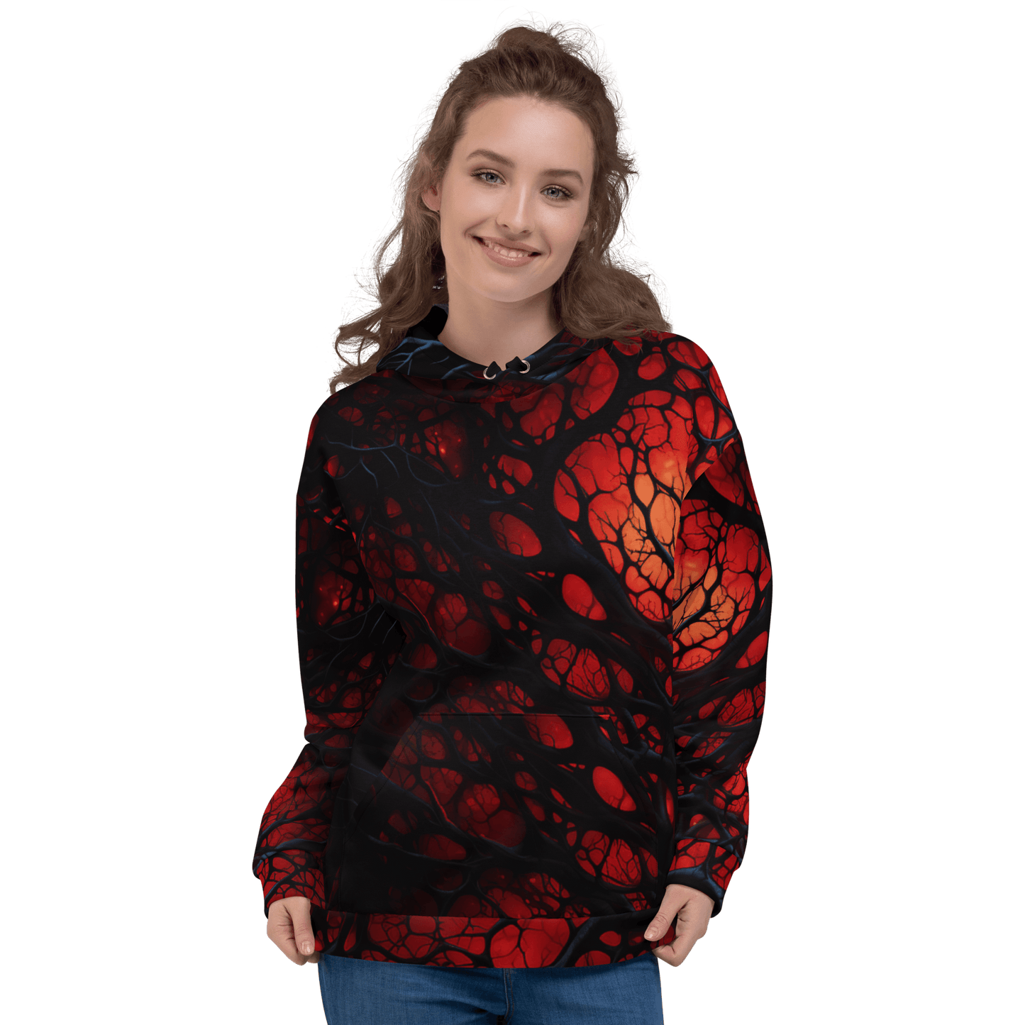 Unisex Kapuzenpullover "Inferno of Shadows" - Artexio