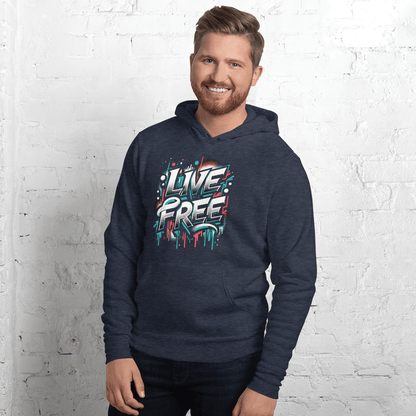 Unisex Kapuzenpullover "Live Free" - Artexio