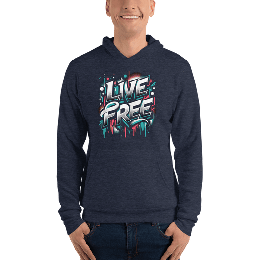 Unisex Kapuzenpullover "Live Free" - Artexio