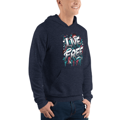 Unisex Kapuzenpullover "Live Free" - Artexio